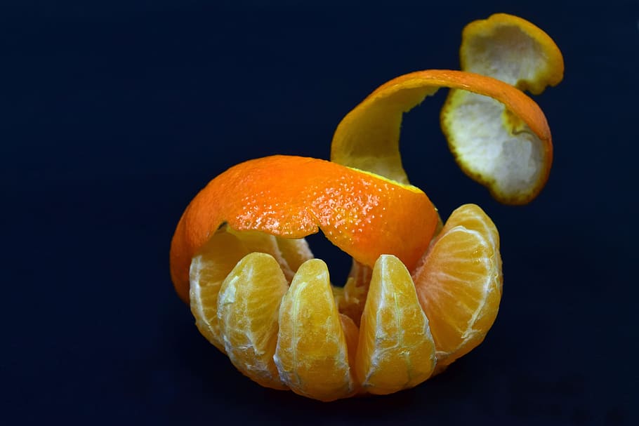 mandarin, shell, fruit, citrus fruit, vitamins, food, delicious HD wallpaper