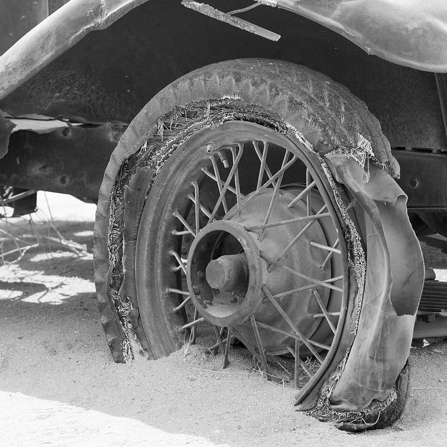 old car, wreck, stainless, oldtimer, scrap, rusted, broken HD wallpaper