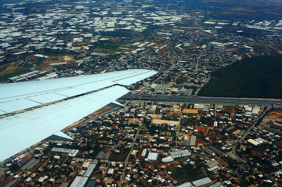 Takeoff, Flight, Wing, Plane, Airliner, aviation, in the air HD wallpaper