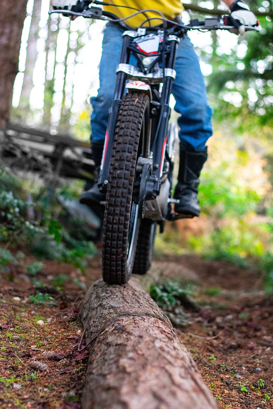 bike, tire, person, wheel, trail, sport, extreme, exercise, HD wallpaper