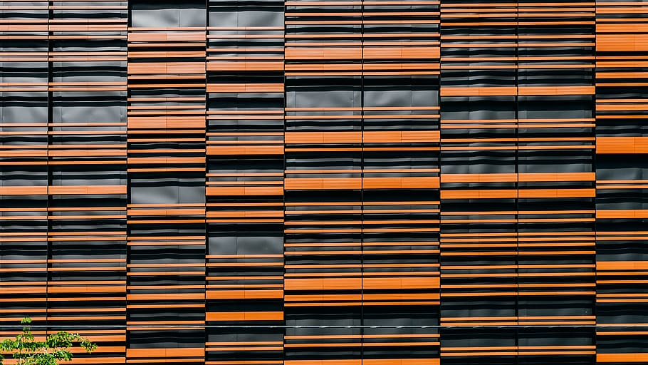 orange, wall, pattern, full frame, architecture, building exterior HD wallpaper