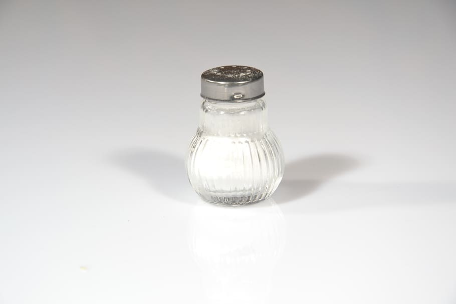 glass condiment shaker, salt, salt shaker, spice, sting, food, HD wallpaper