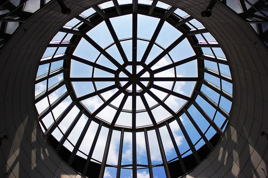 Dome, Ceiling, Subway, Architecture, building, indoors, travel destinations HD wallpaper