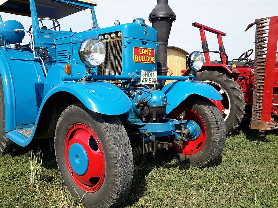 oldtimer, lanz, tractors, tug, farm, museum piece, historically HD wallpaper