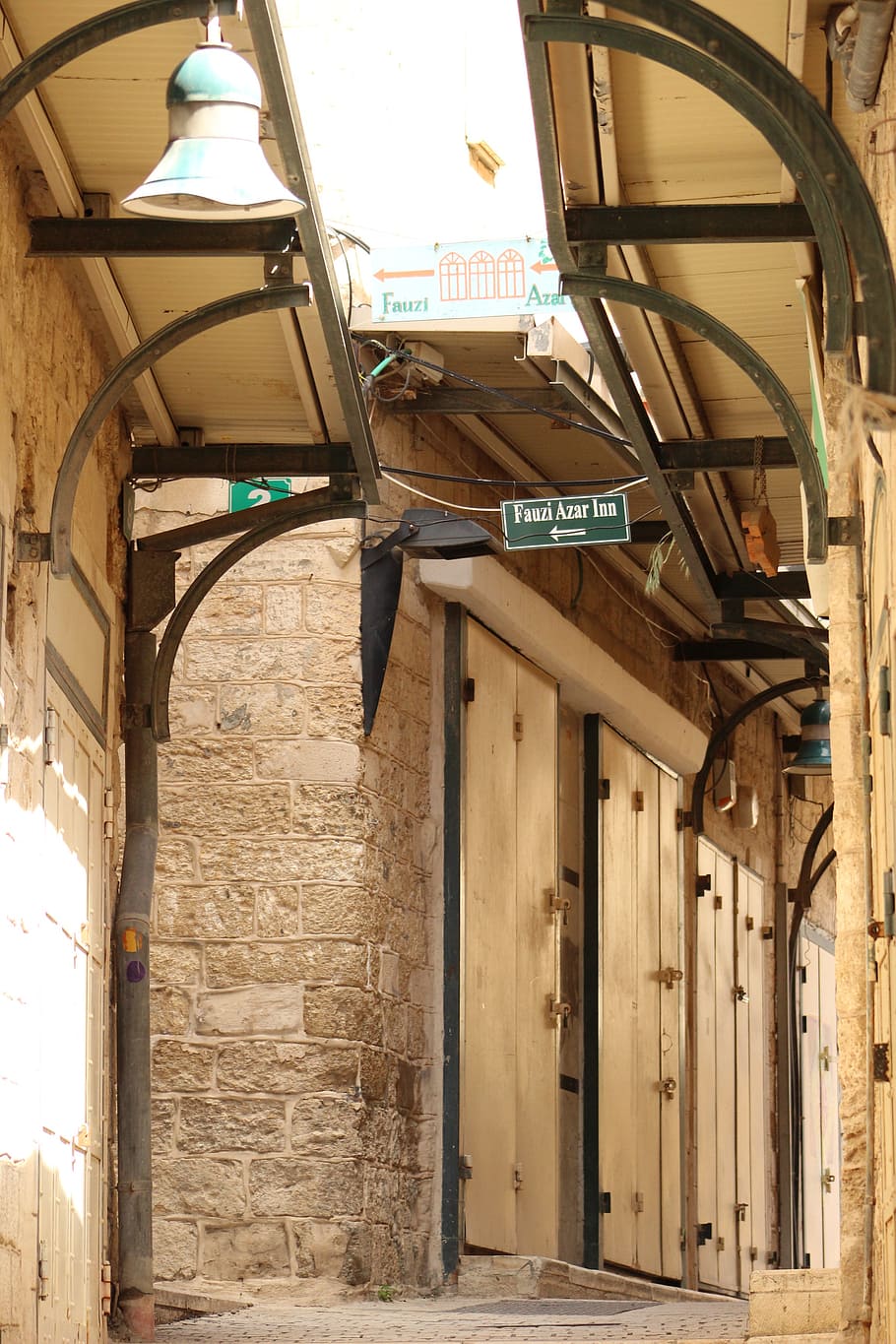 market, hallway, corridor, empty, architecture, street, europe HD wallpaper