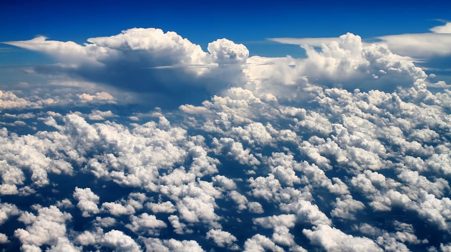 nimbus clouds, sky, light, blue, white, cloud - sky, cloudscape HD wallpaper