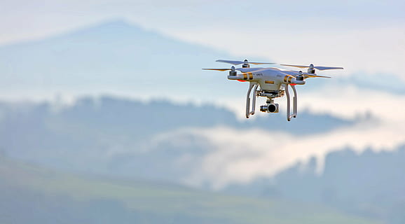 selective focus photo of DJI Phantom drone, camera, hd, helicopter HD wallpaper
