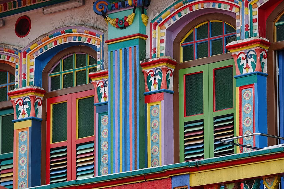 singapore, architecture, multi colored, built structure, building, HD wallpaper
