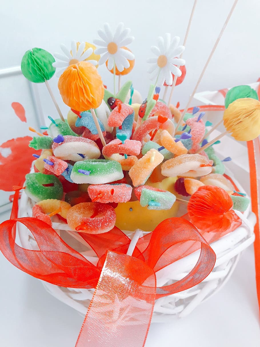 Sweets, Food, Sugar, Delicious, decoration, celebration, candy HD wallpaper