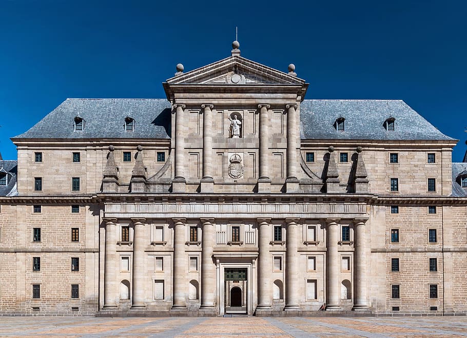 spain, monastery, saint lawrence, building, church, religion HD wallpaper