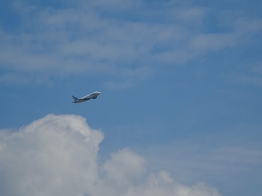 aircraft, sky, clouds, on the cloud, passenger aircraft, machine, HD wallpaper