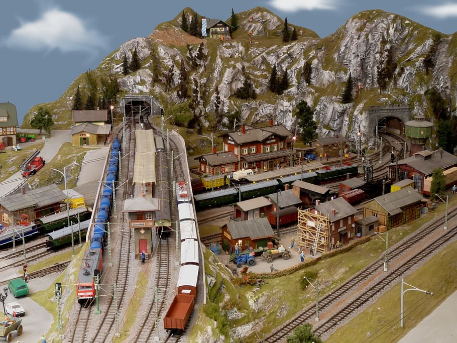 model train, track tt, highlands, hobby, railway, model railway HD wallpaper