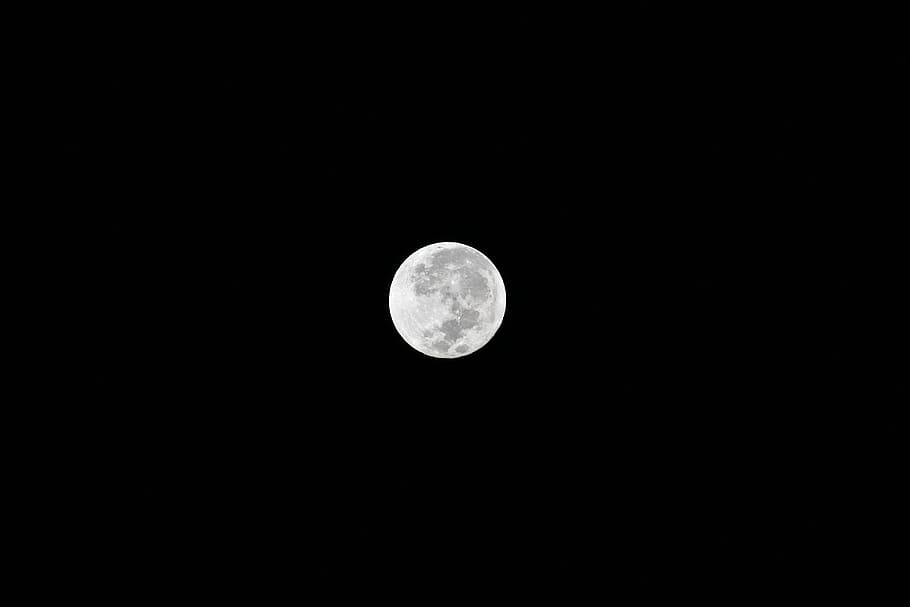 full moon, space, night, sky, moonlight, black, astronomy, crater HD wallpaper