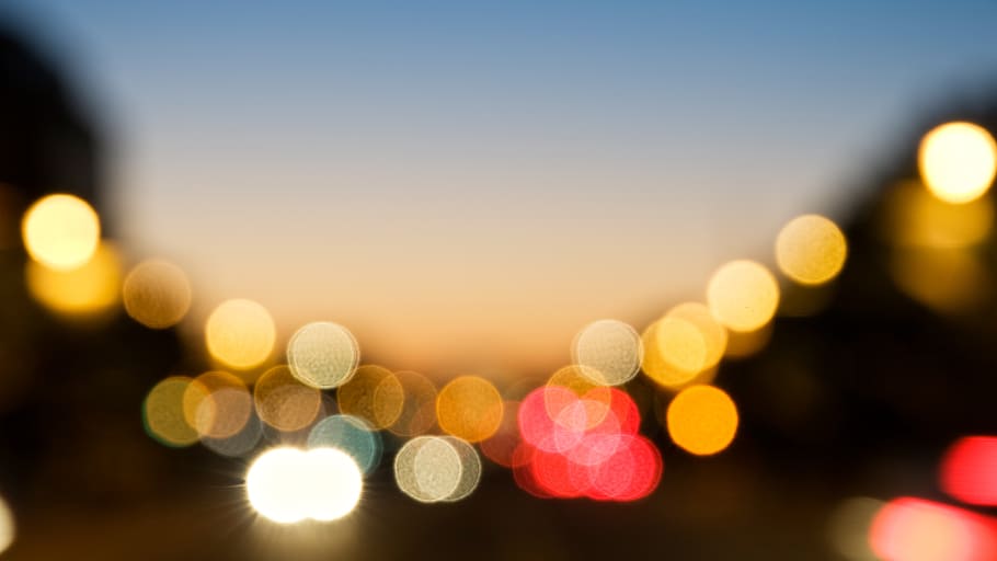 bokeh photography, night view, color, light, lignt, city, street HD wallpaper