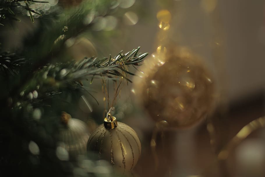 christmas, tree, lights, ball, decor, ornaments, holiday, season HD wallpaper