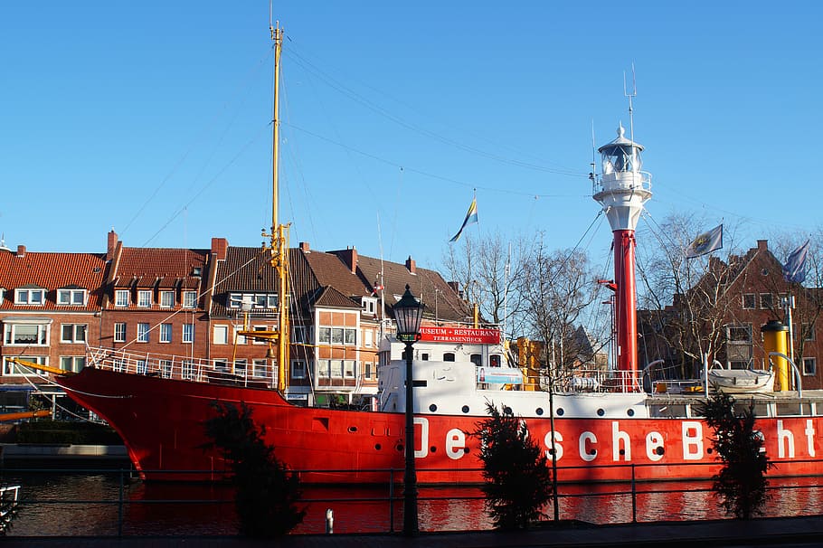 ship, museum, restaurant, inner harbour, north sea, nautical vessel HD wallpaper