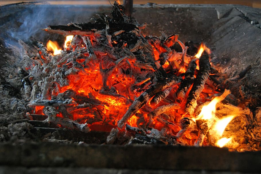 Glow, Fire, Bonfire, fire - natural phenomenon, flame, burning HD wallpaper
