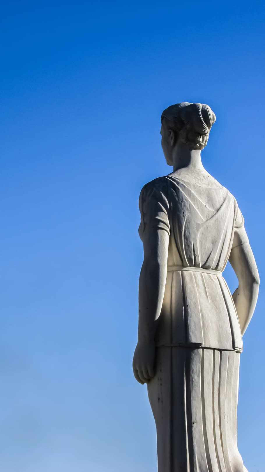 Statue, Sculpture, Woman, Monument, greek, greece, skiathos, HD wallpaper