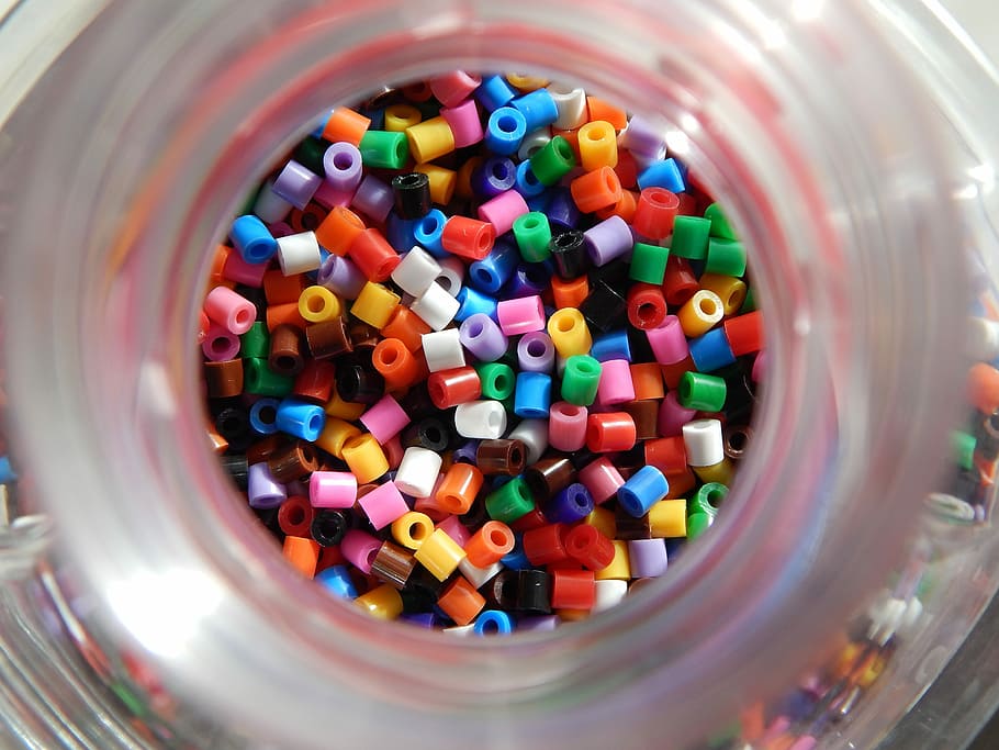 Beads, Color, Multicolor, multi colored, variation, directly above HD wallpaper