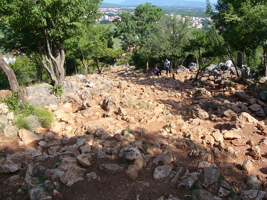 our lady of medjugorje, pilgrim, pilgrimage, stations of the cross