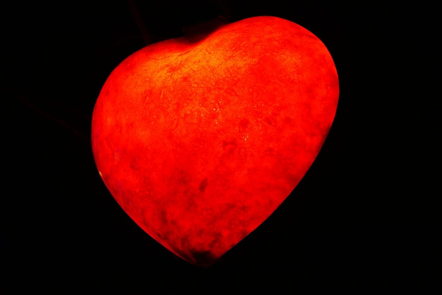 red heart illustration, love, the heart of, obligation, luck, HD wallpaper