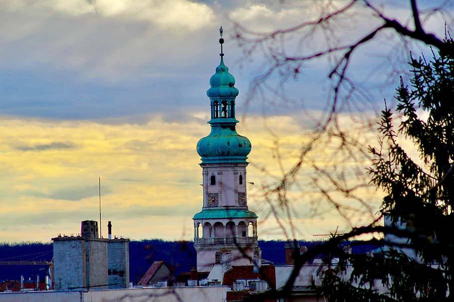Hungary, Tower, Fire, Sopron, City, travel, building, old, hungarian HD wallpaper
