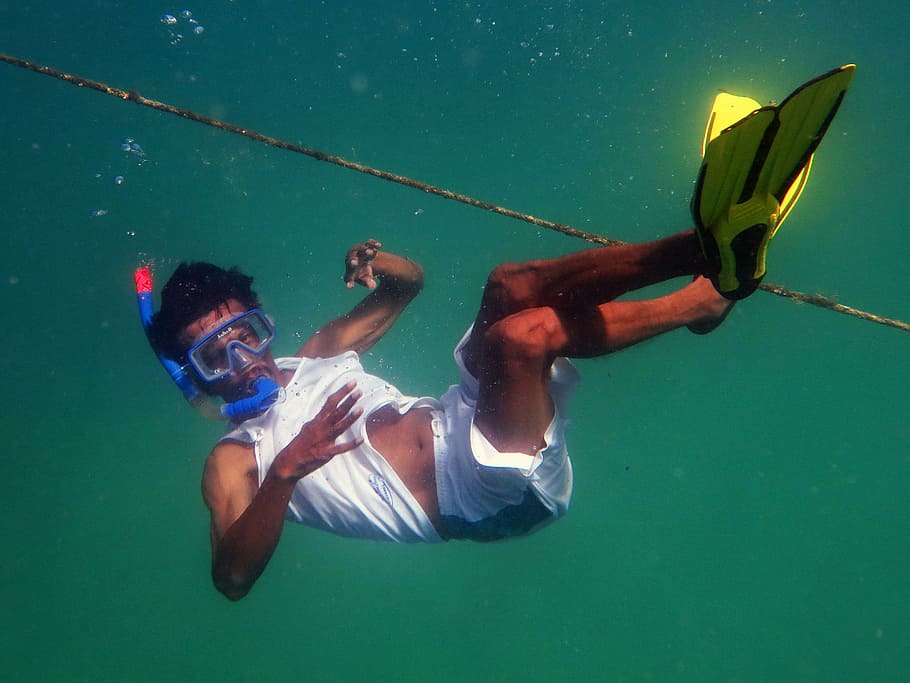 alif, dive, kja, diving, swimmer, underwater, sports, sea, full length HD wallpaper
