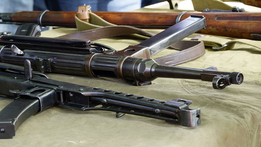automatic machine gun, schmeiser, soviet, german, war, rifle HD wallpaper