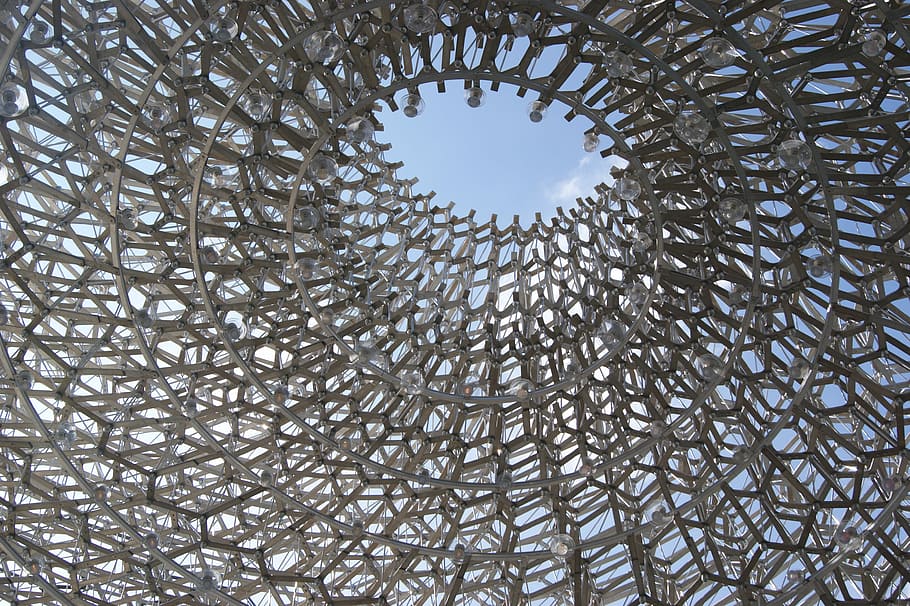 kew gardens, metal sculpture, the hive, the hive at kew, pattern