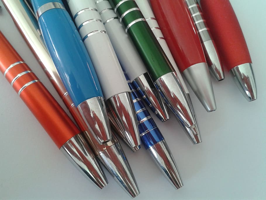 pens, colors, to write, take notes, school, lessons, multi colored HD wallpaper