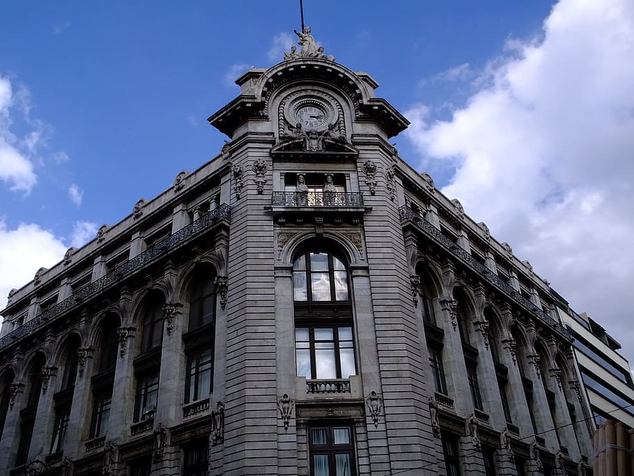 clock, architecture, the clock tower, cities, point of view HD wallpaper