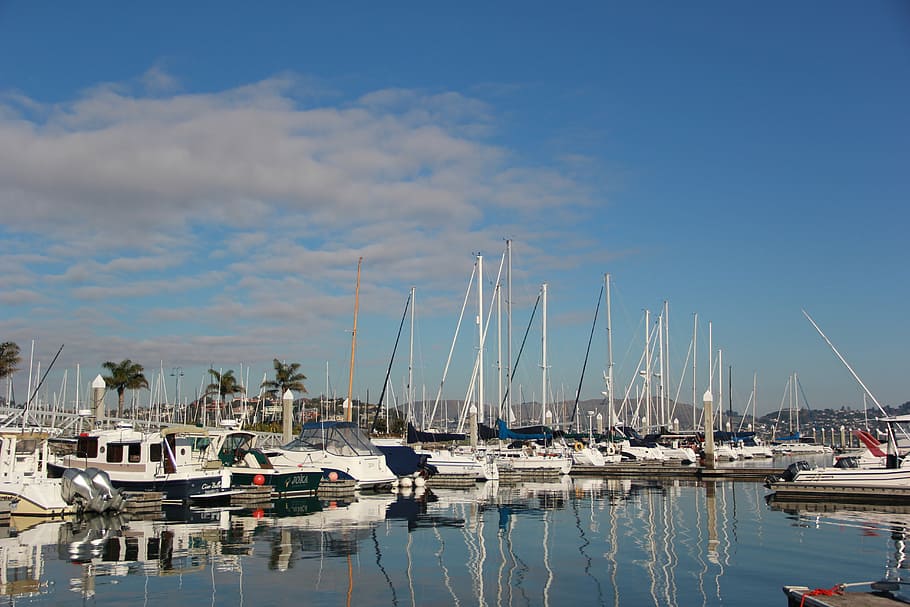 boating, harbor, dock, sea, port, ocean, coast, marina, nautical HD wallpaper