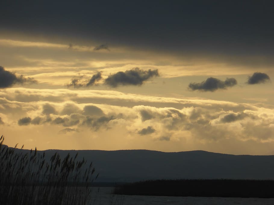 clouds, sky, blue, dark clouds, clouds form, covered sky, above the clouds HD wallpaper