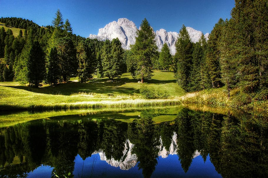 landscape photography of mountains, dolomites, south tyrol, alpine, HD wallpaper