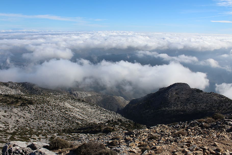 mountain, nature, landscape, cloud, hill, cloud - sky, beauty in nature HD wallpaper