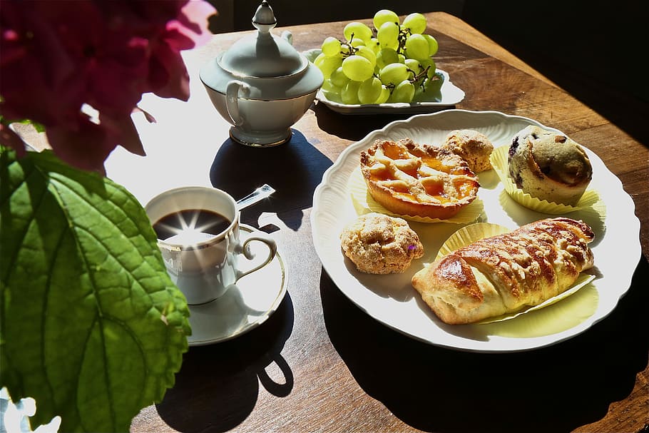 Breakfast, Kitchen, Coffee, Food, Cup, sweet, food and drink HD wallpaper