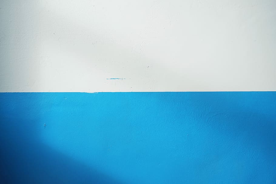 white and blue wall paint, untitled, minimal, line, backgrounds HD wallpaper