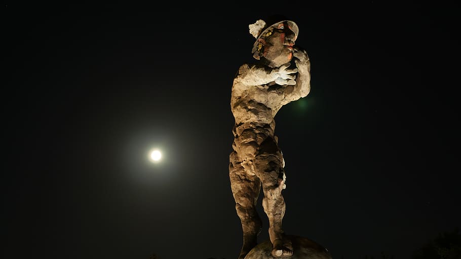 markus lüpertz, figure, plastic, posttower, bonn, sculpture HD wallpaper