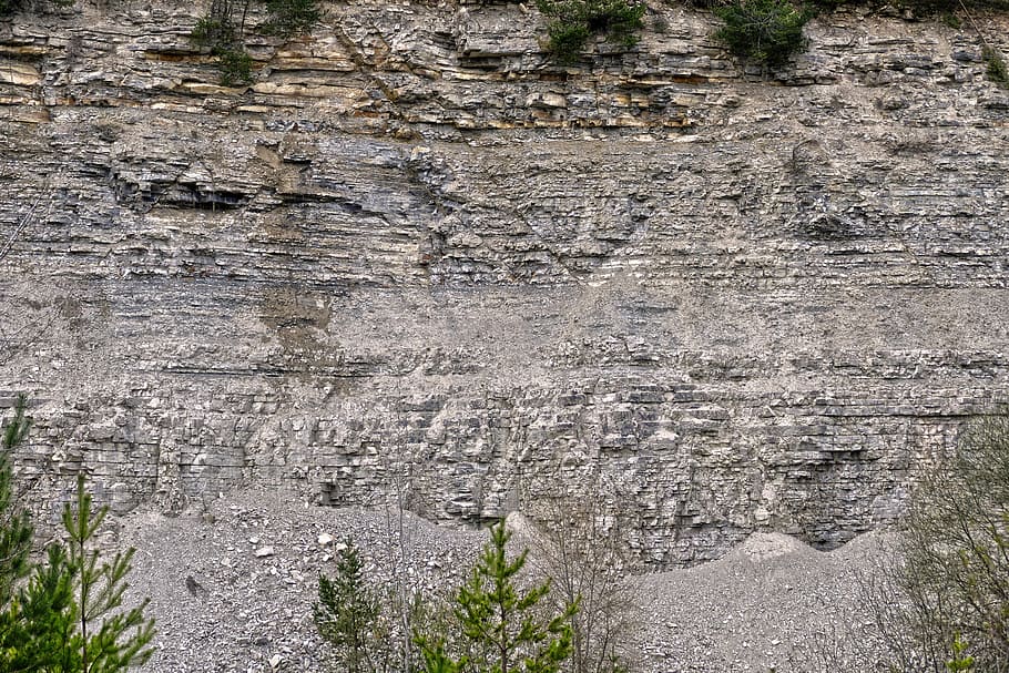 quarry, abandoned, leave, limestone, weathered, flaked off HD wallpaper