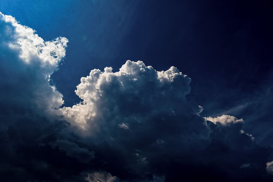 clouds, dramatic, cumulus, sky, weather, nature, light, stormy HD wallpaper