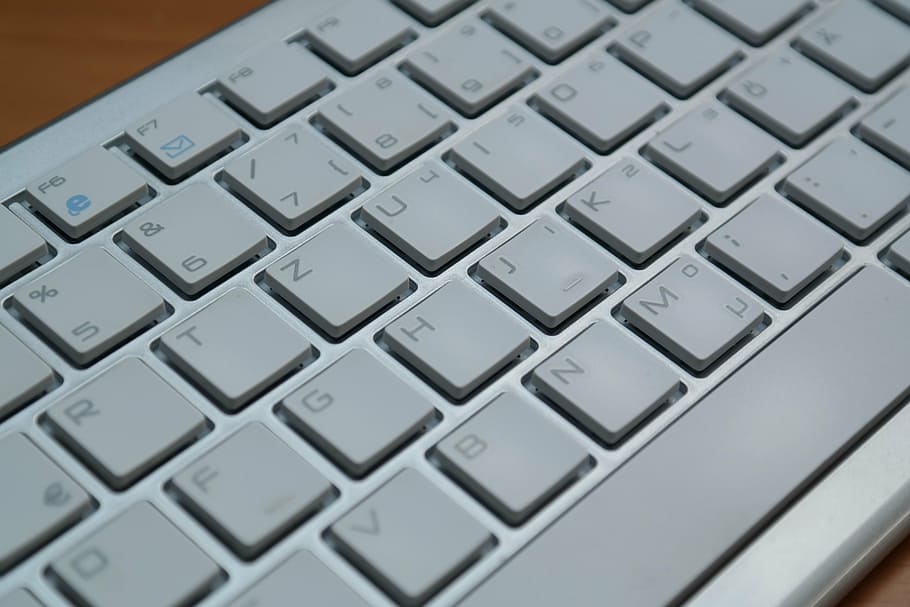 shallow focus photo of keyboard, letters, input device, computer, HD wallpaper