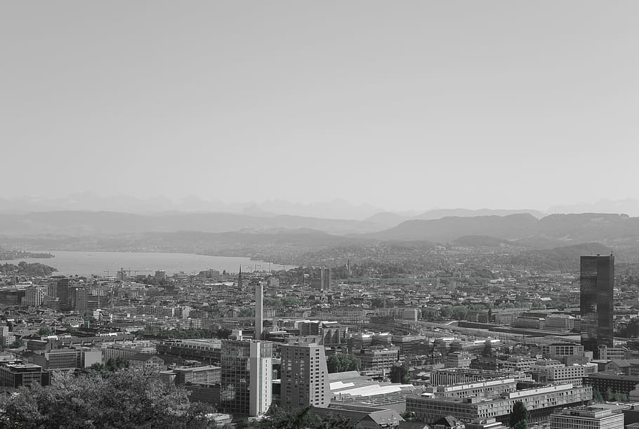 Zurich, City, Switzerland, Lake Zurich, prime tower, skyline, HD wallpaper