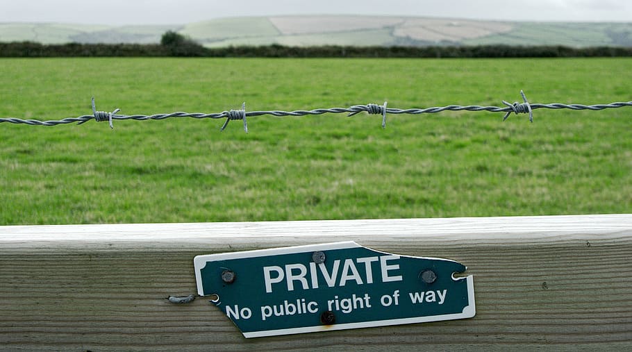 private no public right of way signage, prohibit, block, prevent HD wallpaper