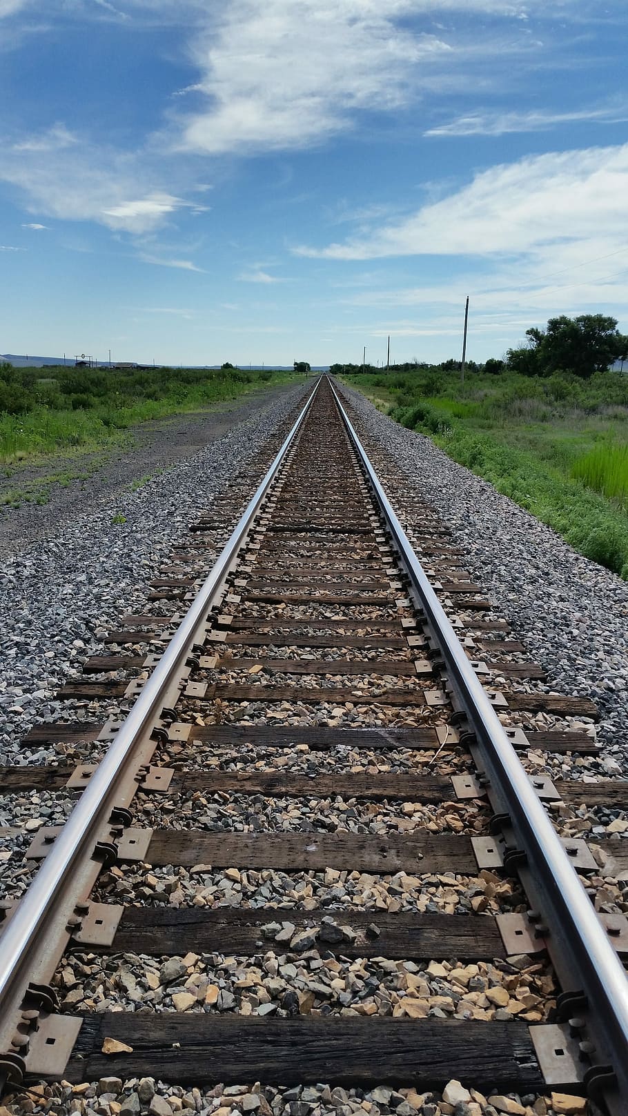 Tracks, Railroad, Distance, Perspective, horizon, railroad track HD wallpaper