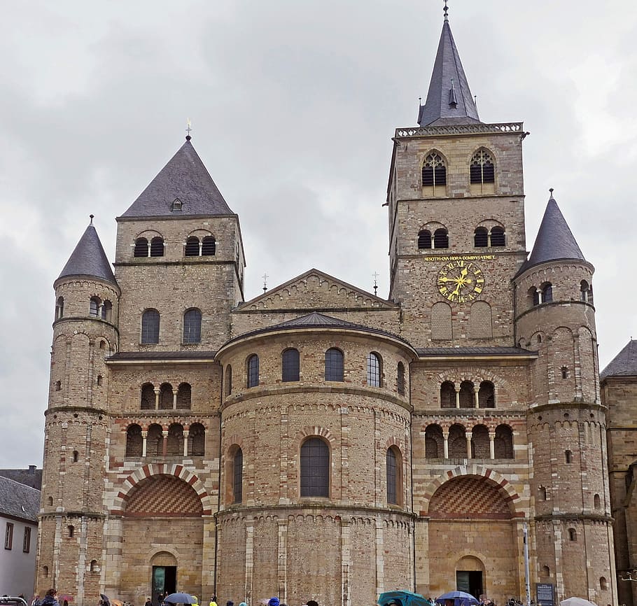 trier, dom, main entrance, the oldest bishop's church, roman, HD wallpaper