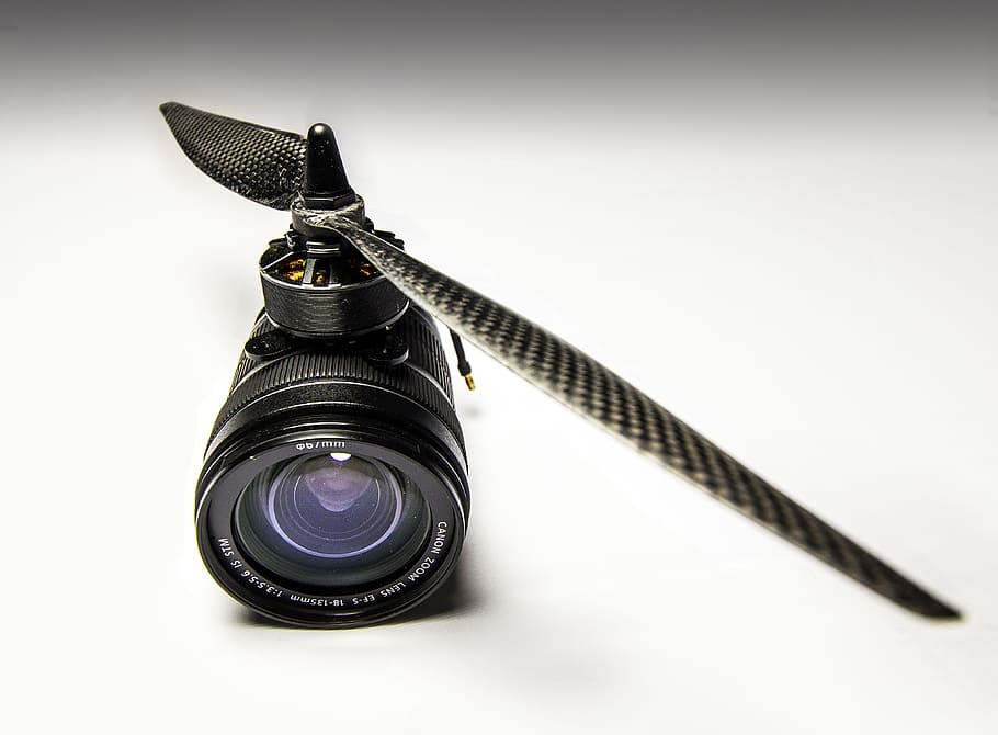 Black Camera Lens, blur, close-up, drone, focus, macro, photographs HD wallpaper