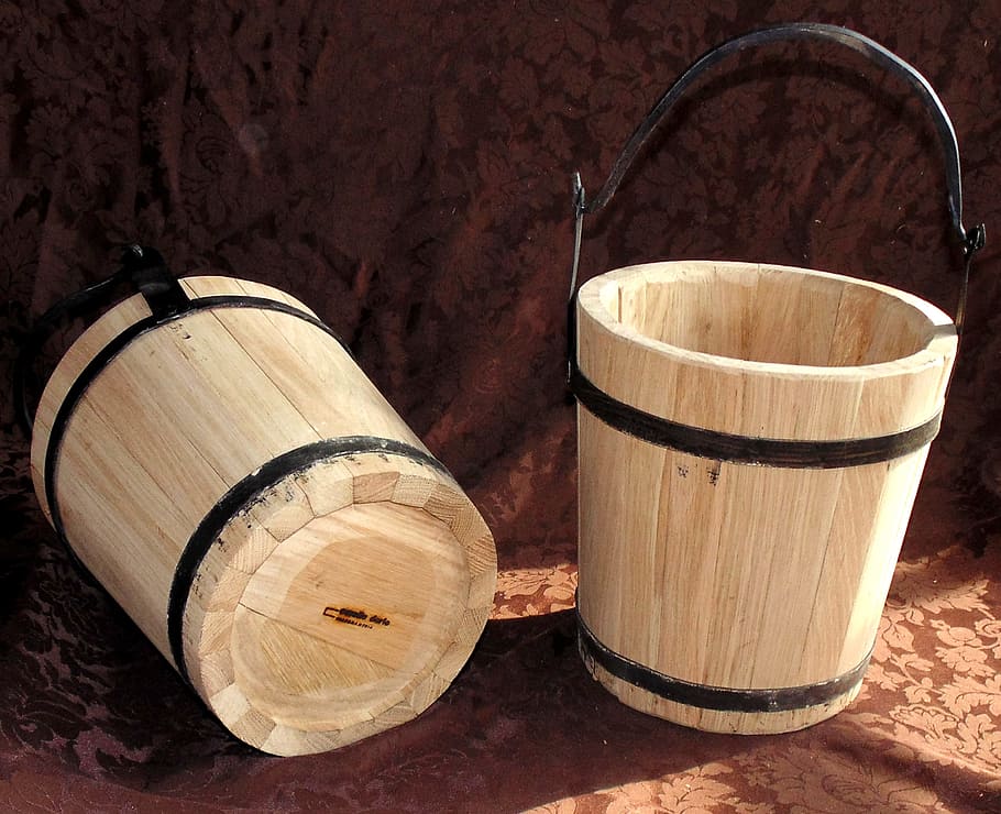 Buckets, Wood, Romans, barrel, wood - Material, old, cultures HD wallpaper