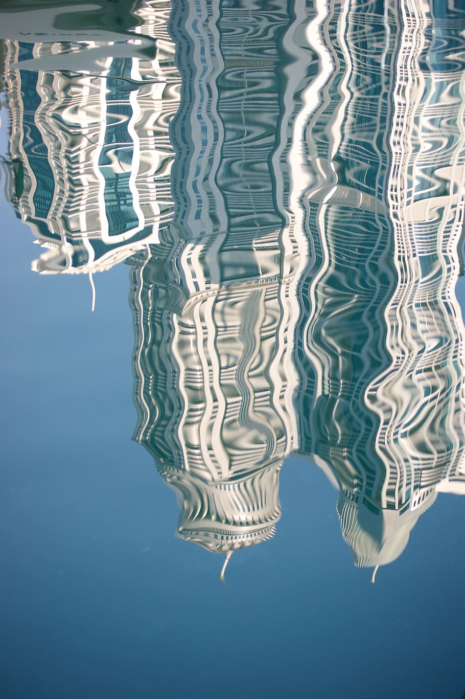 mirroring, water, reflection, reflections, blue, water surface HD wallpaper