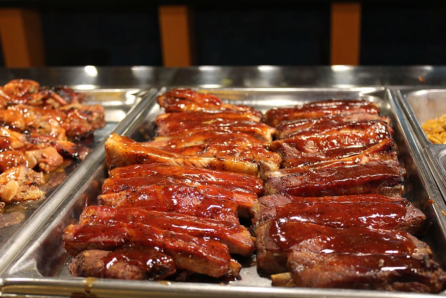 bbq, rib, beef, lunch, dinner, food and drink, meat, freshness HD wallpaper