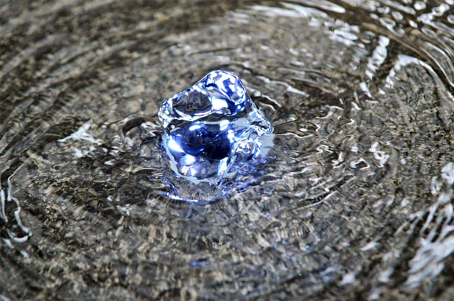 Fountain, Led Light, illuminated, bubble, water feature, drip HD wallpaper